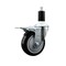 Service Caster 4'' Black Poly Swivel 1-3/8'' Expanding Stem Caster Total Lock Brake SCC-EXTTL20S414-PPUB-BLK-138 - alternate 1
